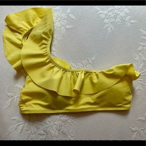 H&M One Shoulder Flouncy Bikini Top